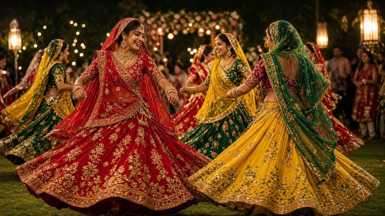 Ghoomar at a night function