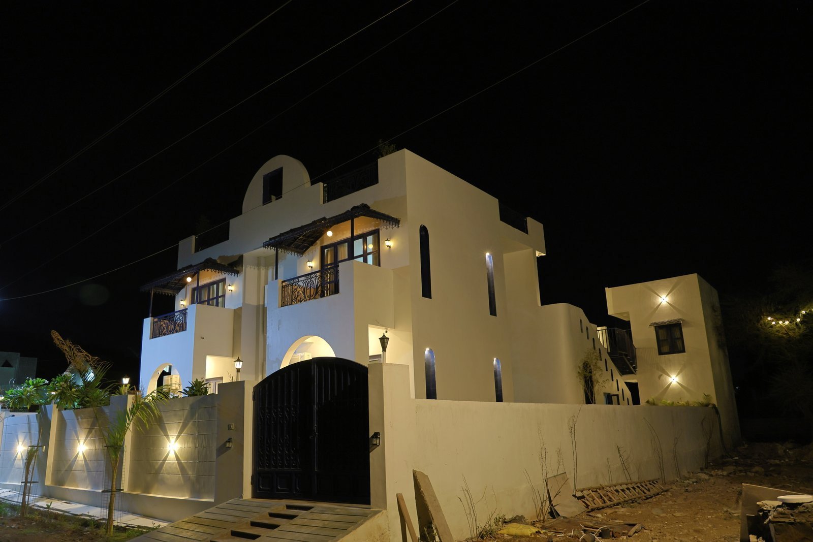 Villa at night
